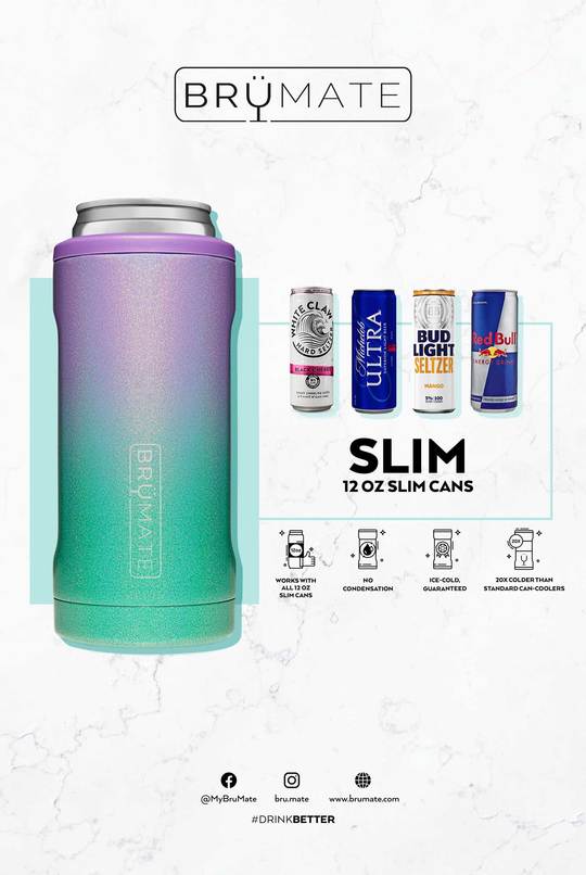 Personalized Brumate Hopsulator Slim, can holder skinny can cooler, slim  beer holder, beer cozie, slim can huggie,slim can cooler